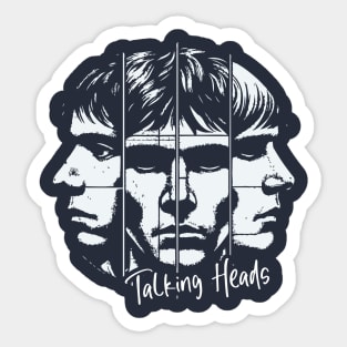 Talking Heads Retro Fan Art Sticker